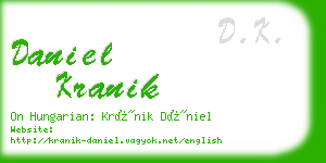 daniel kranik business card